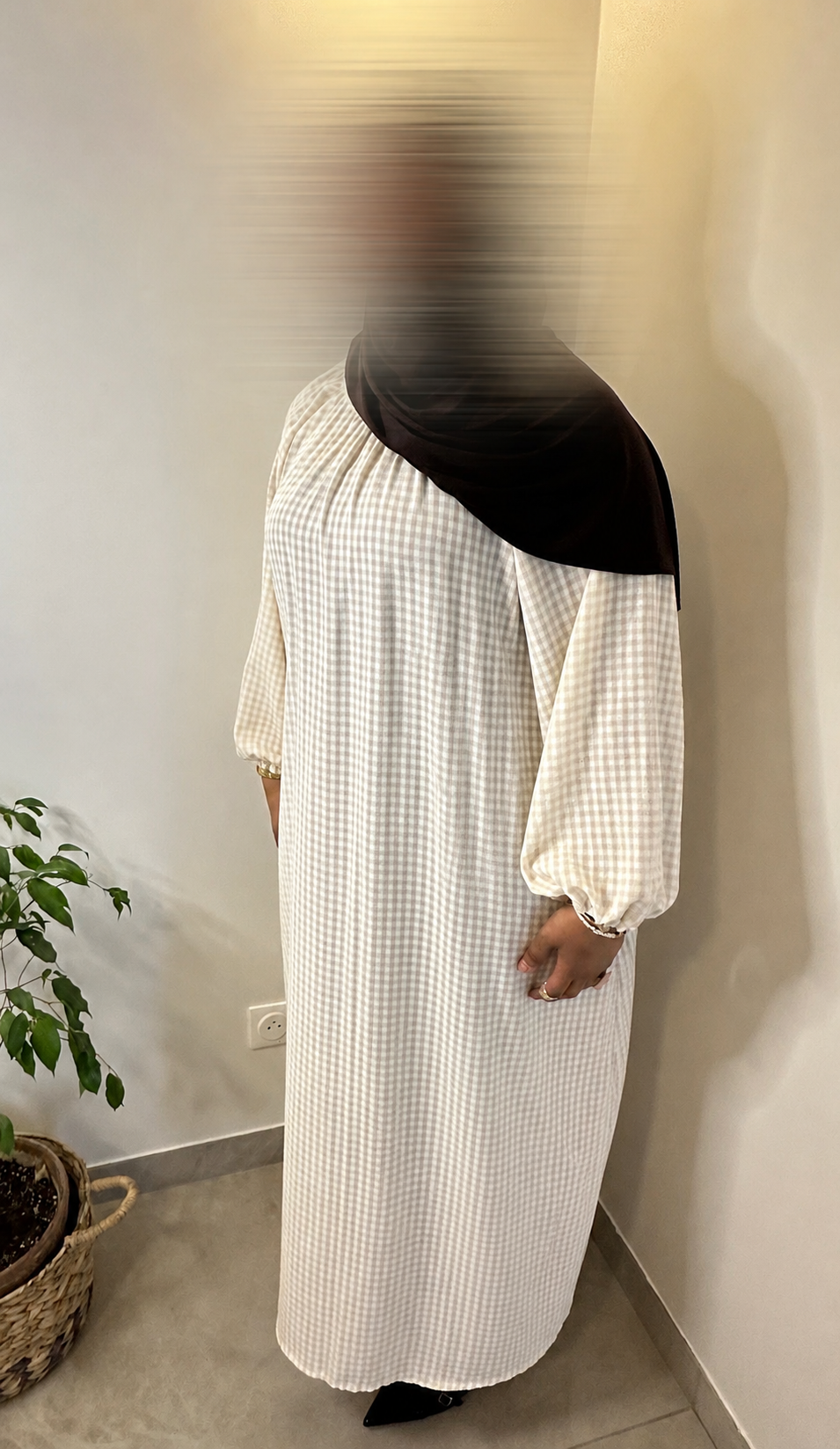 Robe Vichy - Beige