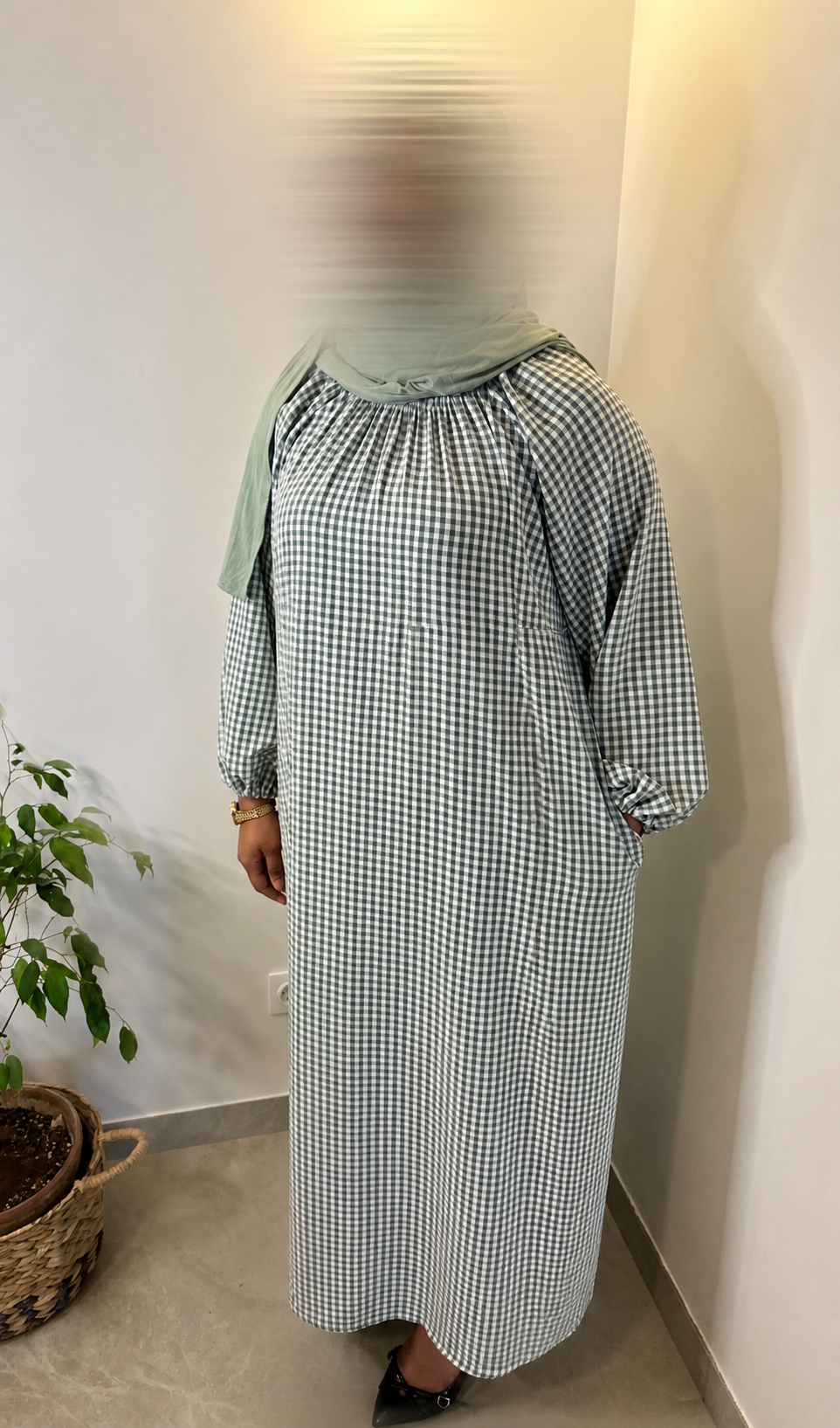 Robe Vichy - Vert