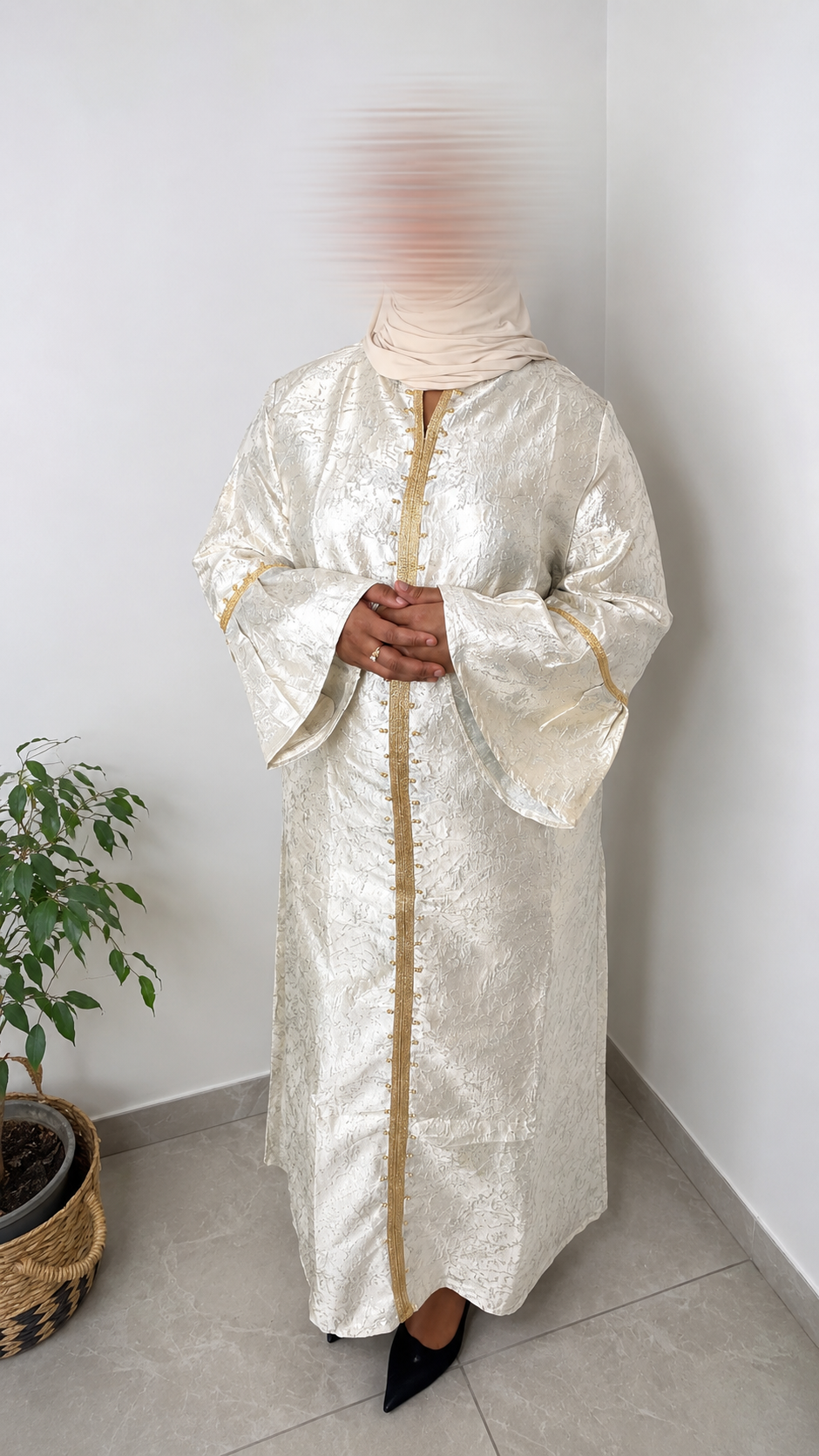 Robe brocard - Bleu clair