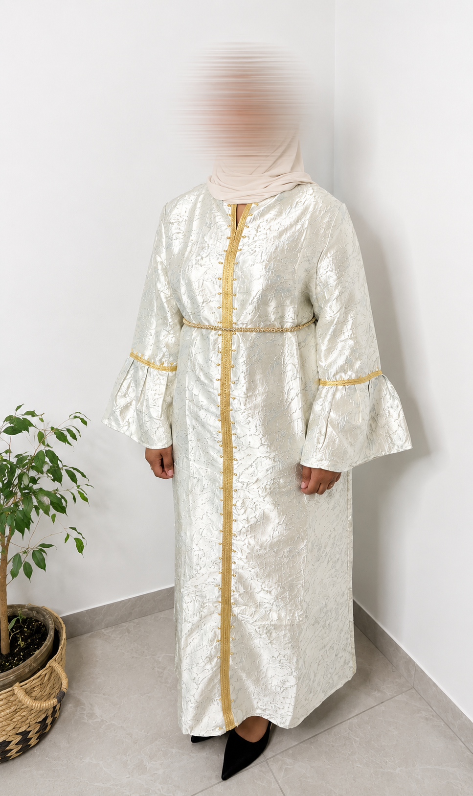 Robe brocard - Bleu clair