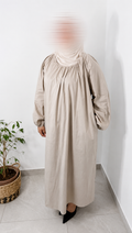 Robe Popeline - Beige