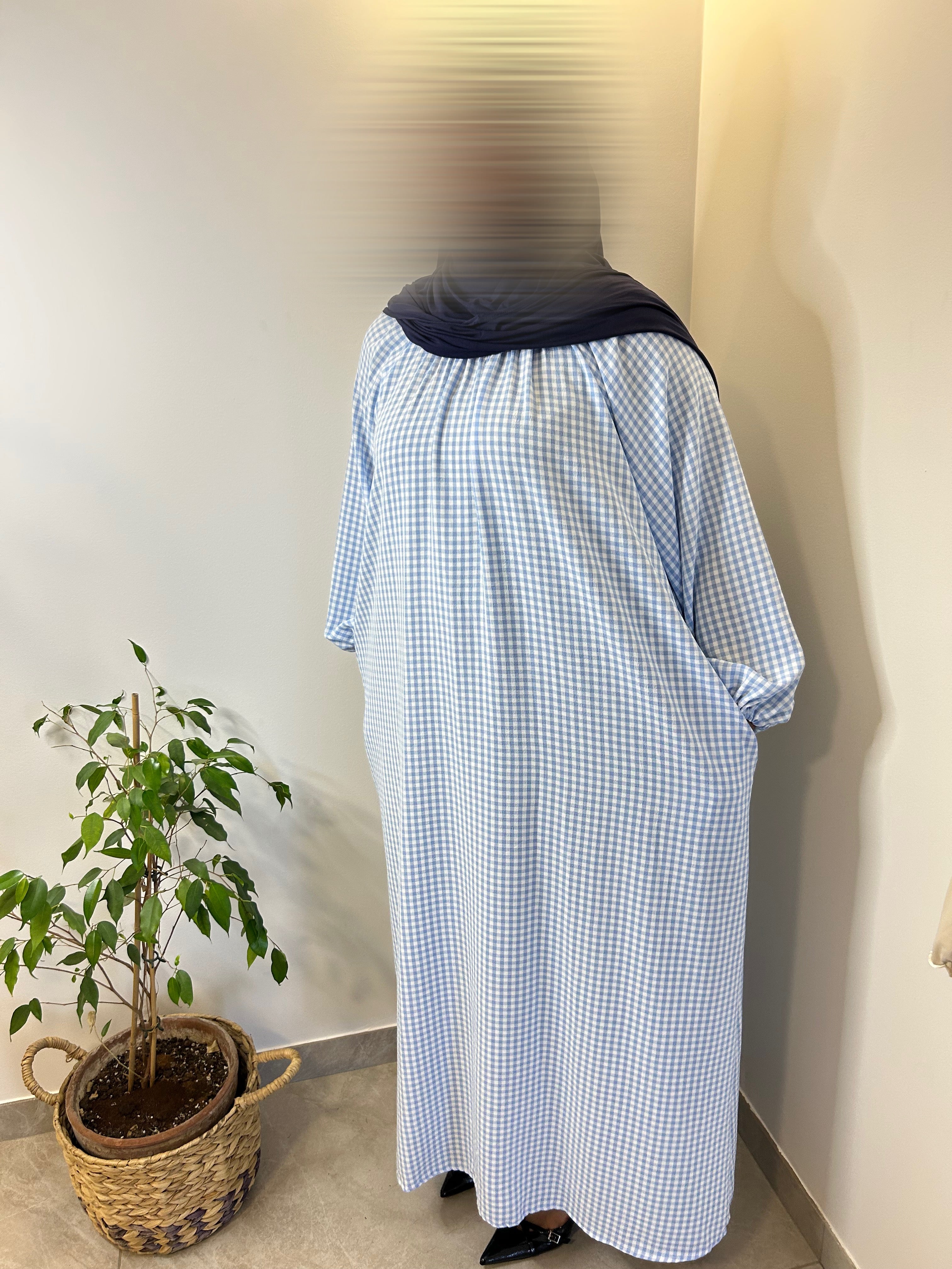 Robe Vichy -Bleu