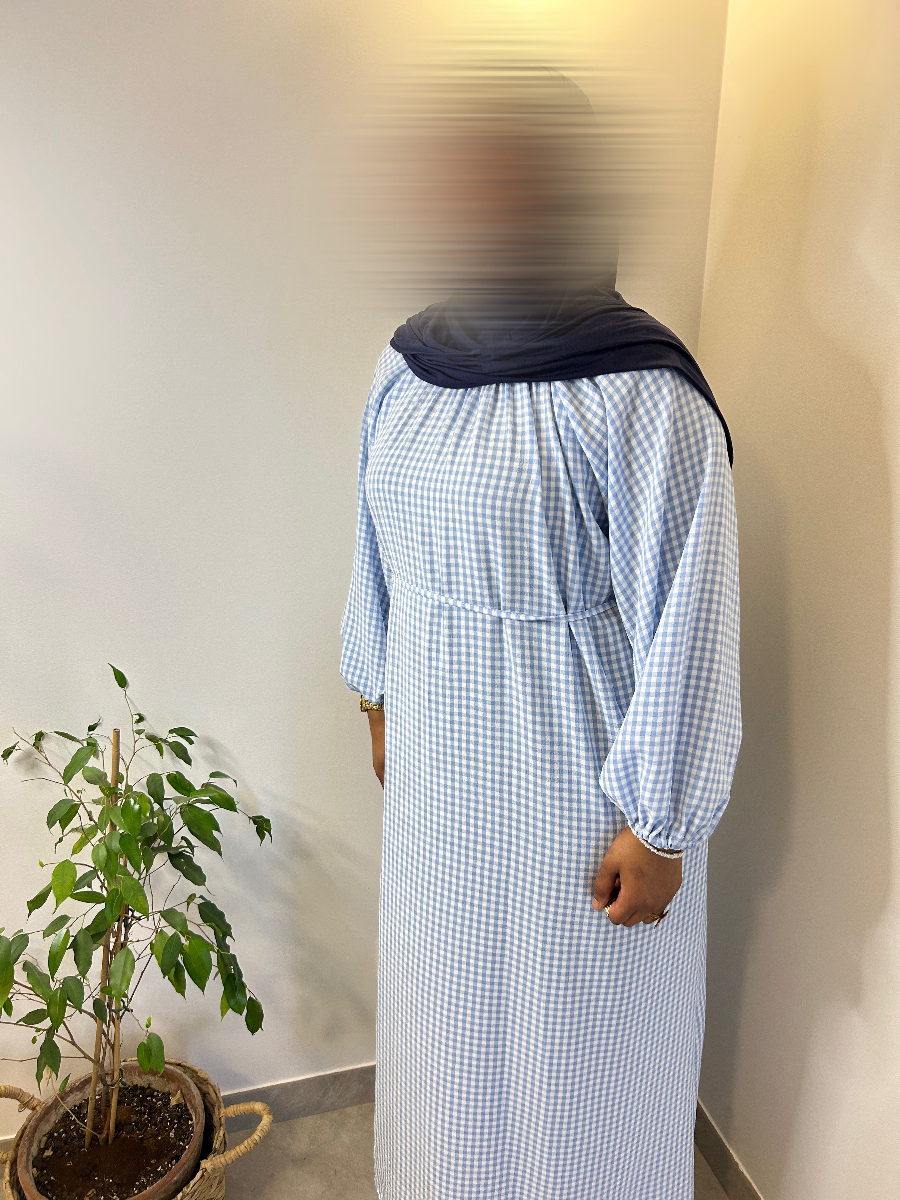 Robe Vichy -Bleu