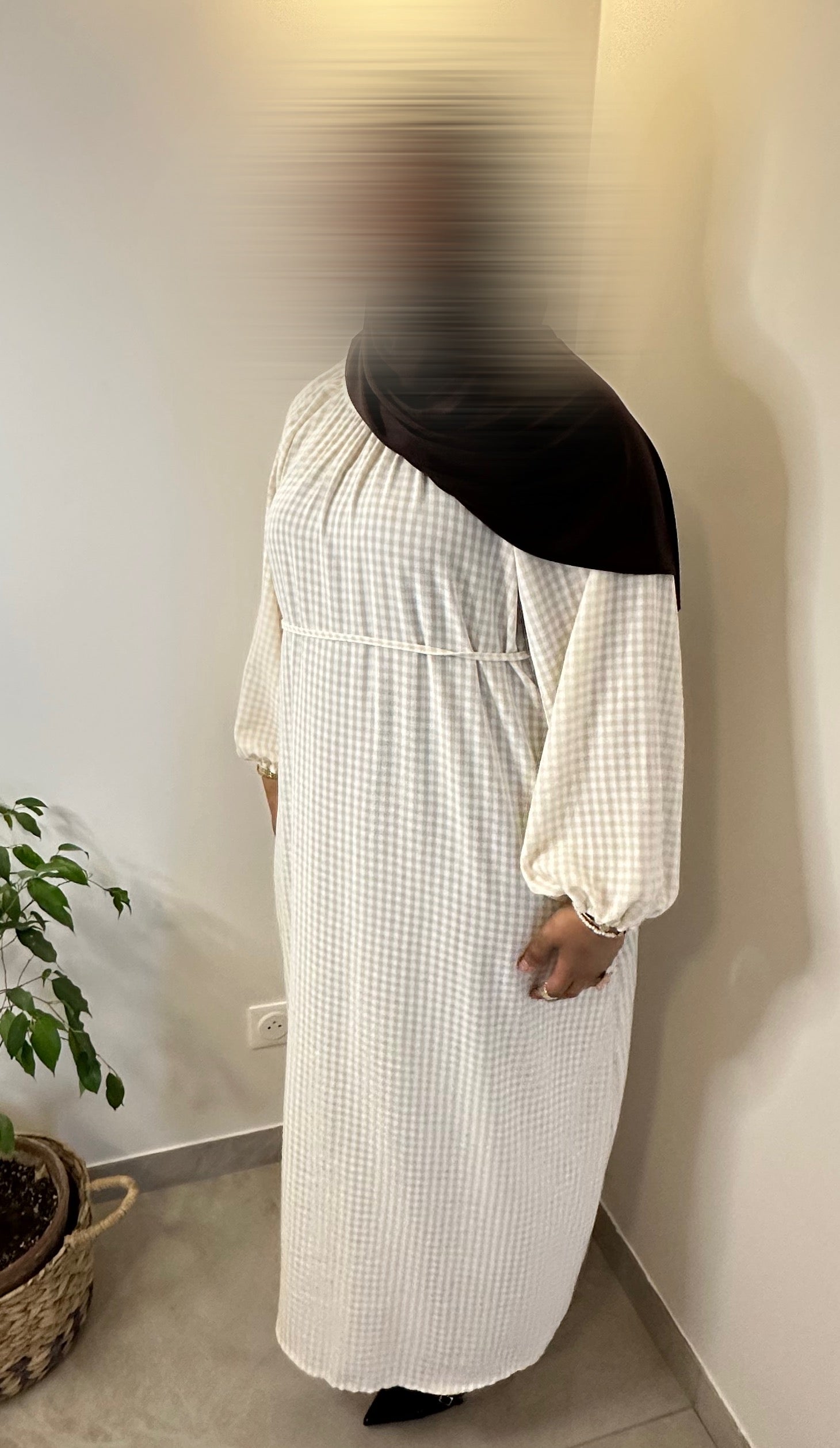 Robe Vichy - Beige