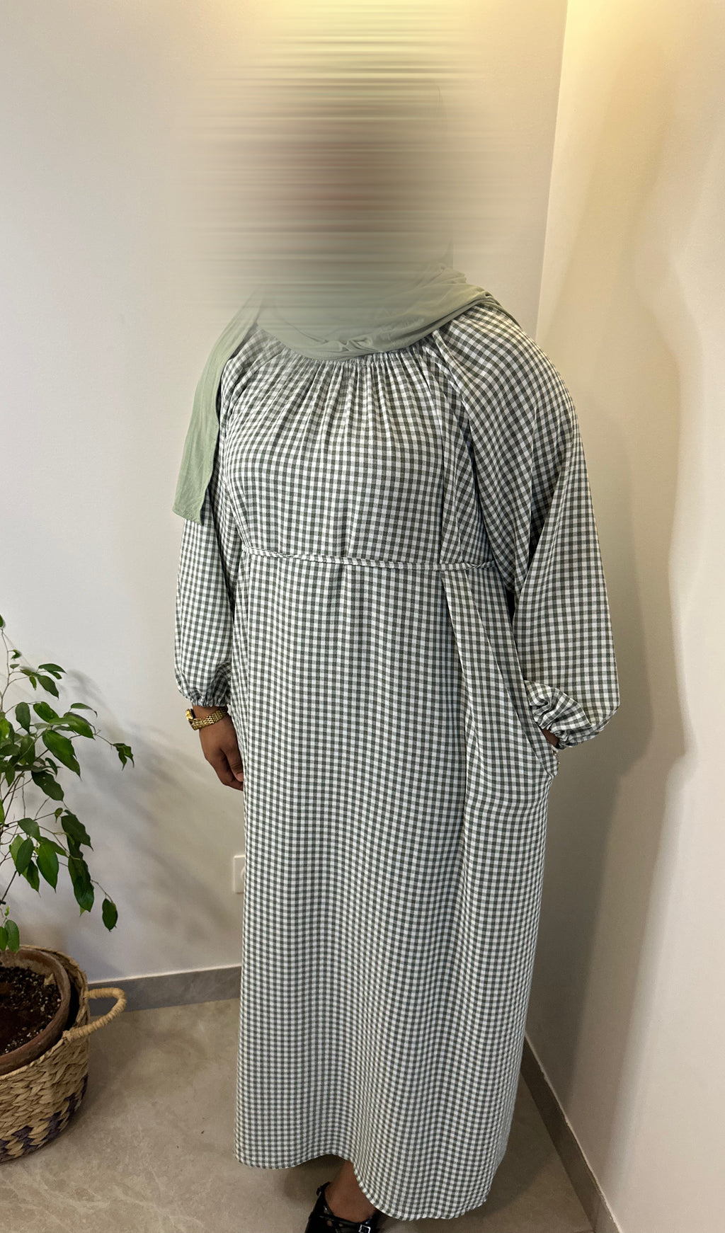 Robe Vichy - Vert