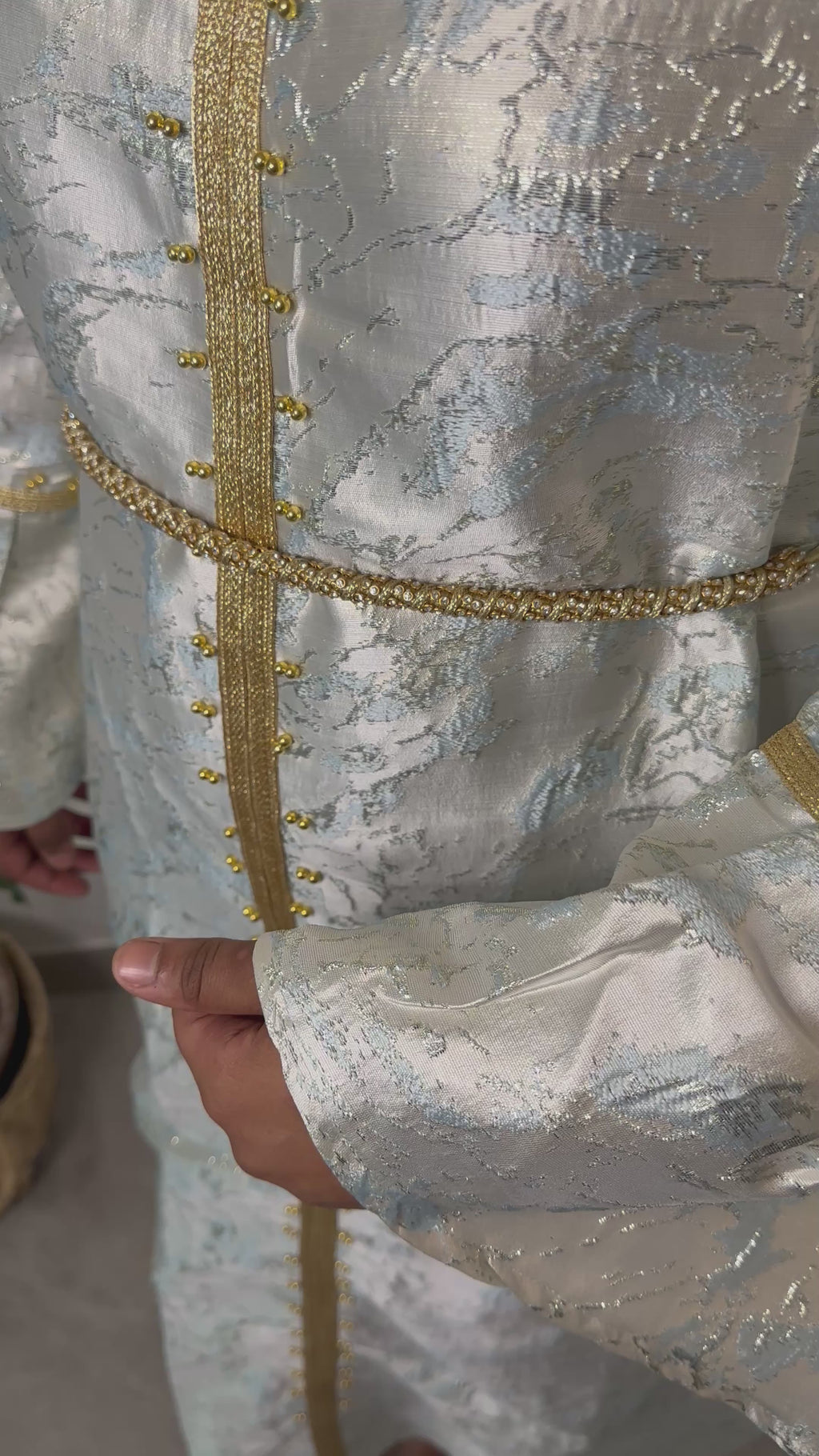Robe brocard - Bleu clair